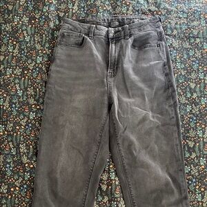 American Eagle Outfitters Women's Gray Straight Jeans